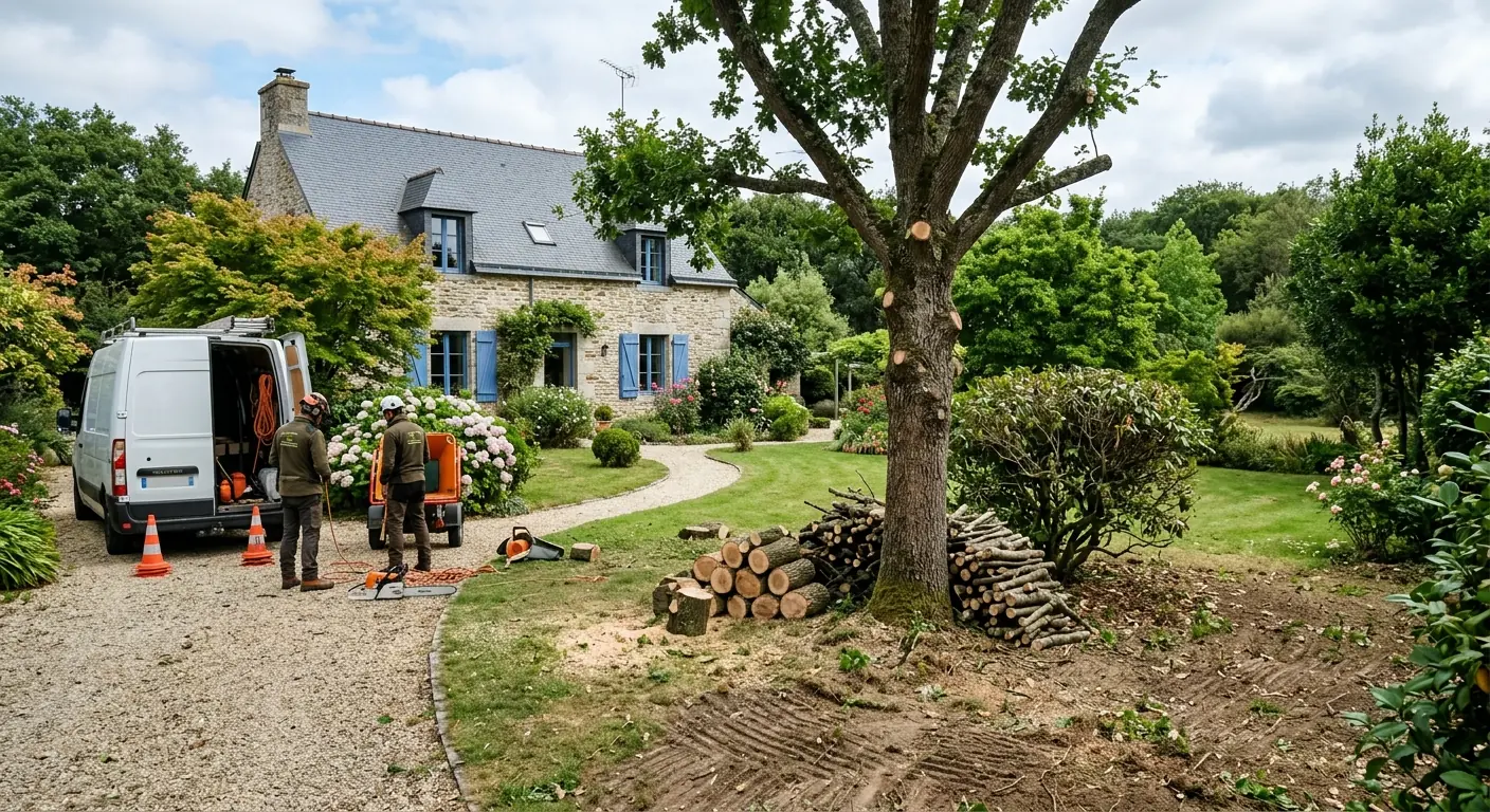 Cour sécurisée après démontage du pin