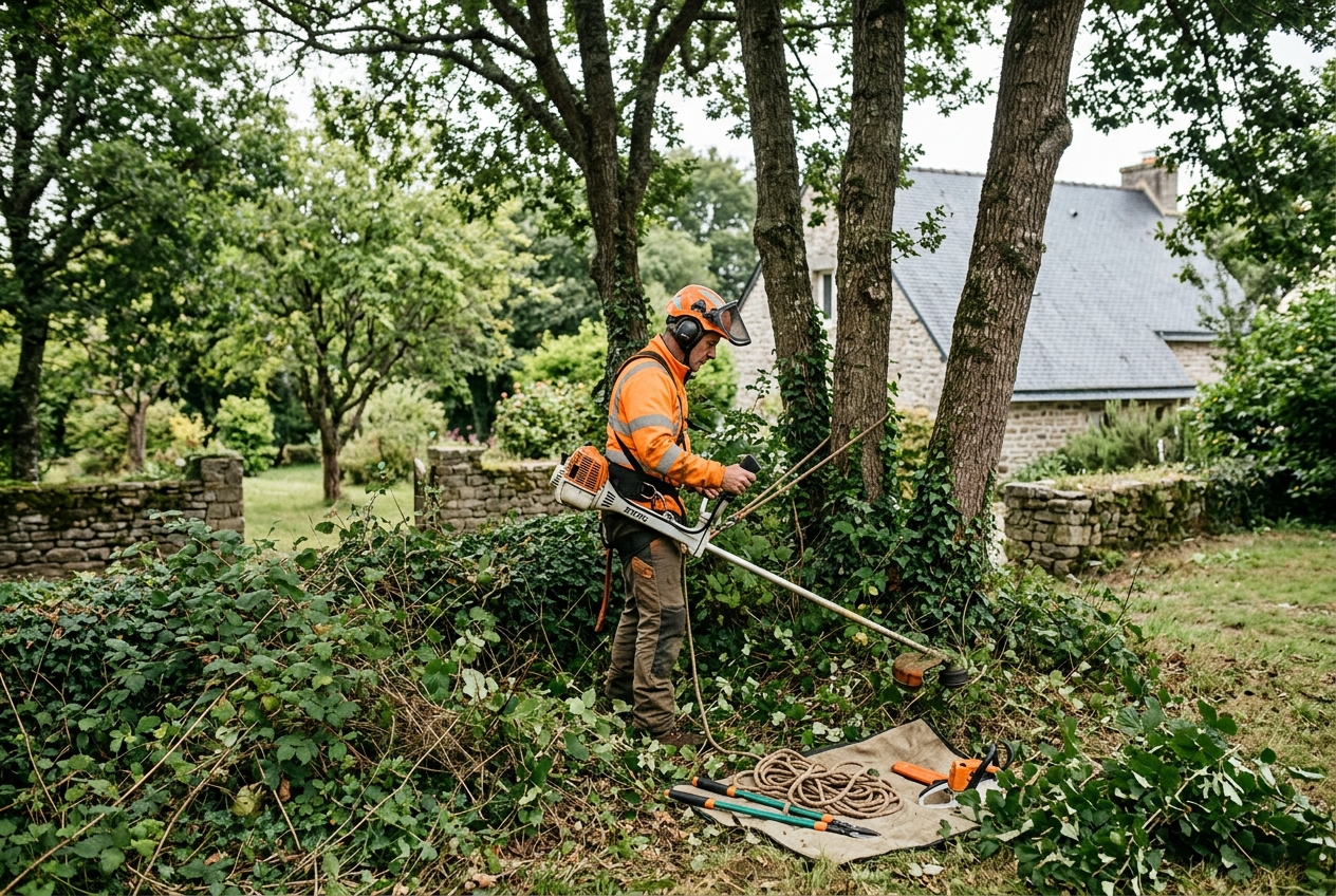 Débroussaillage de terrains et espaces verts à Vannes